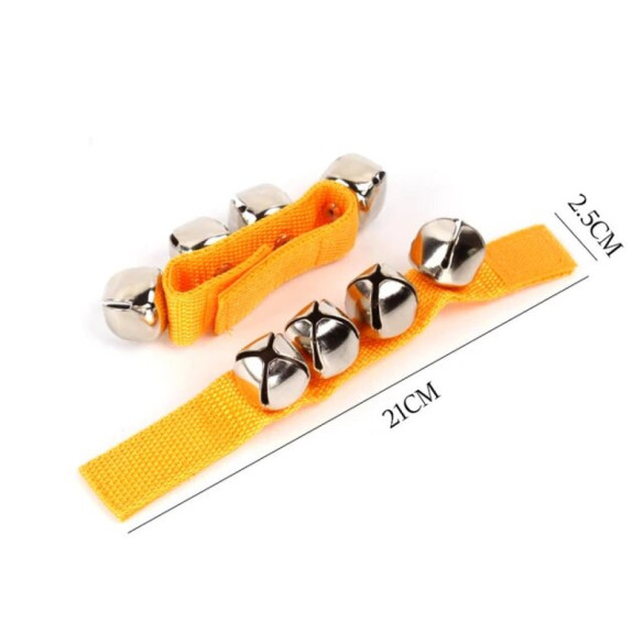 Goldon 33402 Muñequera con Cascabeles Amarilla