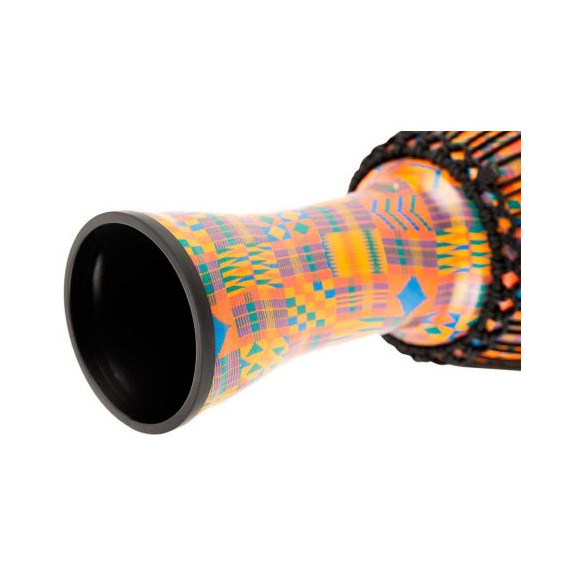 Djembé Meinl PADJ2-M-F Kenyan Quilt de 10'' Travel Series realizado en plástico muy ligero.