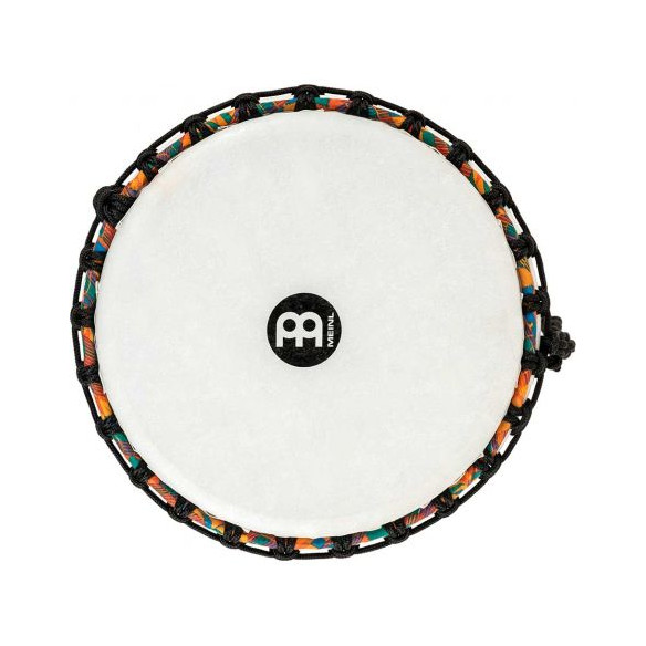 Djembé Meinl PADJ2-M-F Kenyan Quilt de 10'' Travel Series realizado en plástico muy ligero.