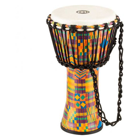 Djembé Meinl PADJ2-S-F Kenyan Quilt de 8'' Travel Series realizado en plástico muy ligero.