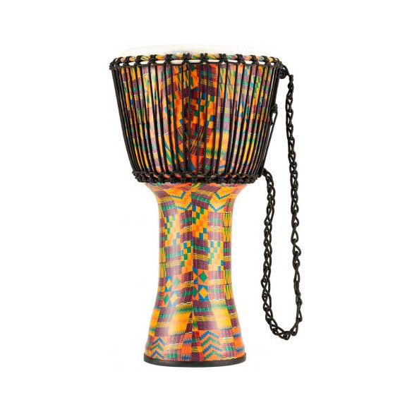 Djembé Meinl PADJ2-L-F Kenyan Quilt de 12'' Travel Series realizado en plástico muy ligero.