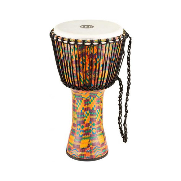 Djembé Meinl PADJ2-L-F Kenyan Quilt de 12'' Travel Series realizado en plástico muy ligero.