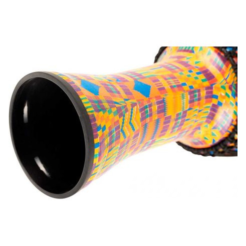 Djembé Meinl PADJ2-L-F Kenyan Quilt de 12'' Travel Series realizado en plástico muy ligero.