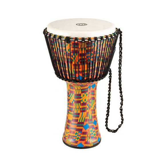 Djembé Meinl PADJ2-XL-F Kenyan Quilt de 14'' Travel Series realizado en plástico muy ligero.