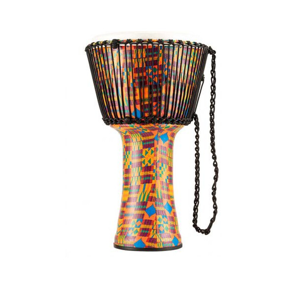 Djembé Meinl PADJ2-XL-F Kenyan Quilt de 14'' Travel Series realizado en plástico muy ligero.