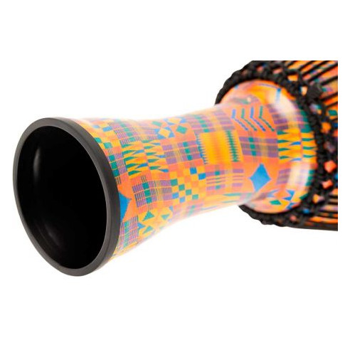 Djembé Meinl PADJ2-M-G Kenyan Quilt de 10'' Travel Series realizado en plástico muy ligero.