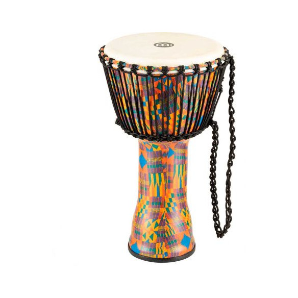 Djembé Meinl PADJ2-L-G Kenyan Quilt de 12'' Travel Series realizado en plástico muy ligero.