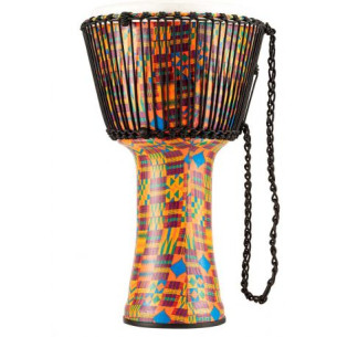 Djembé Meinl PADJ2-XL-G Kenyan Quilt de 14'' Travel Series realizado en plástico muy ligero. 2