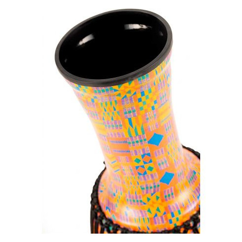 Djembé Meinl PADJ2-XL-G Kenyan Quilt de 14'' Travel Series realizado en plástico muy ligero.