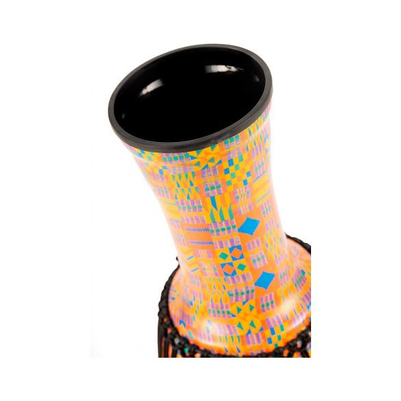 Djembé Meinl PADJ2-XL-G Kenyan Quilt de 14'' Travel Series realizado en plástico muy ligero.