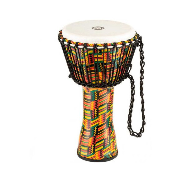 Djembé Meinl PADJ5-L-F Serie Rope Tuned Travel de 12" de diámetro, con acabado Simbra y parche sintético.