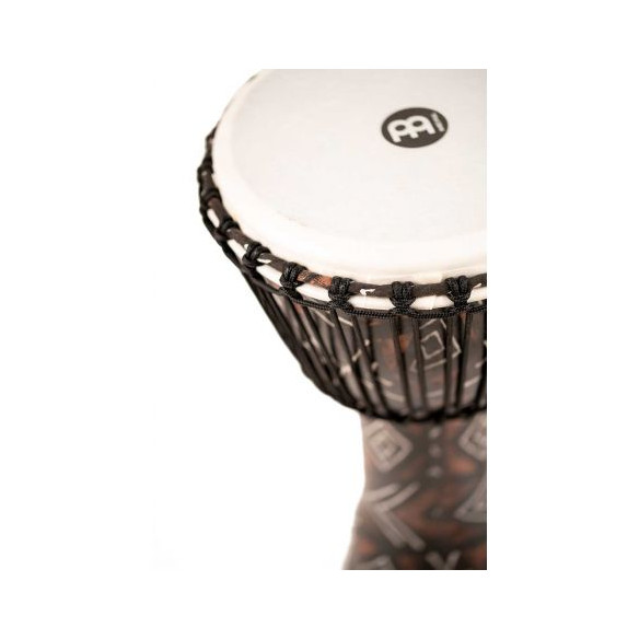 Djembé Meinl PADJ6-M-F Serie Rope Tuned Travel de 10" de diámetro, con acabado Kanga Sarong y parche sintético.