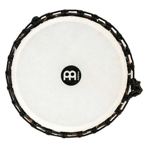 Djembé Meinl PADJ6-M-F Serie Rope Tuned Travel de 10" de diámetro, con acabado Kanga Sarong y parche sintético.