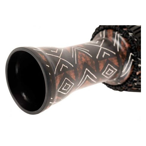 Djembé Meinl PADJ6-M-F Serie Rope Tuned Travel de 10" de diámetro, con acabado Kanga Sarong y parche sintético.