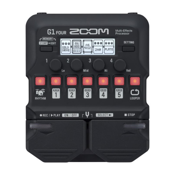 Zoom G1 FOUR Pedalera Multiefectos para guitarra