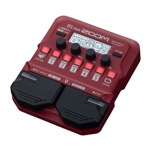 Zoom B1 FOUR Pedalera Multiefectos para Bajo