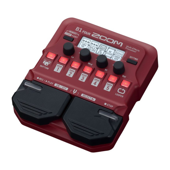 Zoom B1 FOUR Pedalera Multiefectos para Bajo