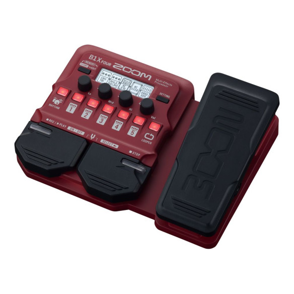 Zoom B1X FOUR Multiefectos para Bajo con pedal de expresión