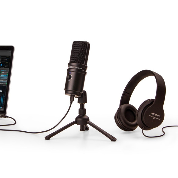 Zoom ZUM-2 PMP Kit Podcast USB con Micro USB, Auricularres y acc
