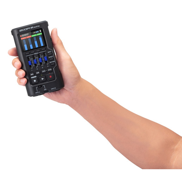 comprar Grabadora de 4 pistas compacta ZOOM R4, Grabador multipista con tecnología de coma flotante de 32 bits