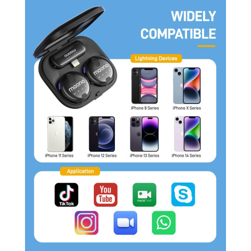 MAONO WM-620 Micrófono Inalámbrico Levalier para Movil