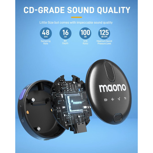 MAONO WM-620 Micrófono Inalámbrico Levalier para Movil