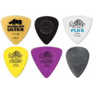 Dunlop PVP-117 Bolsa 6 Púas variadas para Bajo