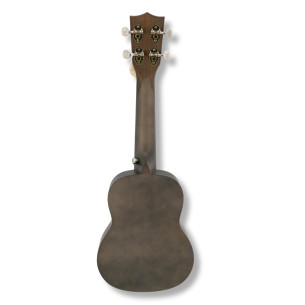 Ukelele Soprano Bones SP200S-AT Linden Antracita Satinado Natural 2