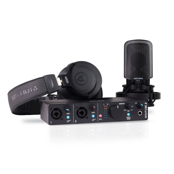 Arturia Minifuse Recording Pack Black Pack grabación