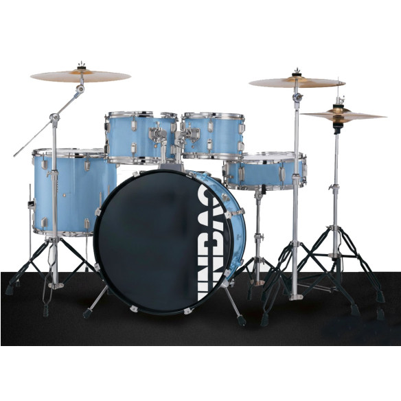 Jinbao JBP218BL Batería Bombo 20" Azul con herrajes, platos y sillín