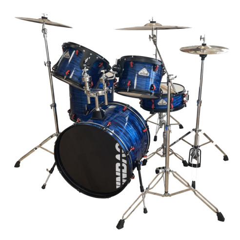 Jinbao VM18BL Batería Bombo 22" Azul nacarado con herrajes y sillín