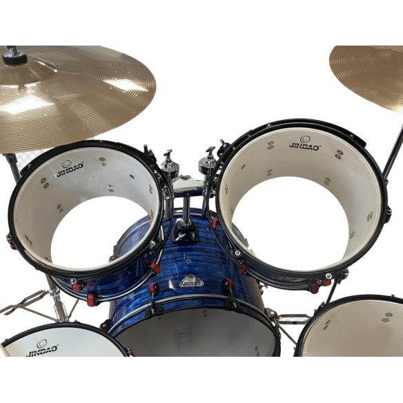 Jinbao VM18BL Batería Bombo 22" Azul nacarado con herrajes y sillín