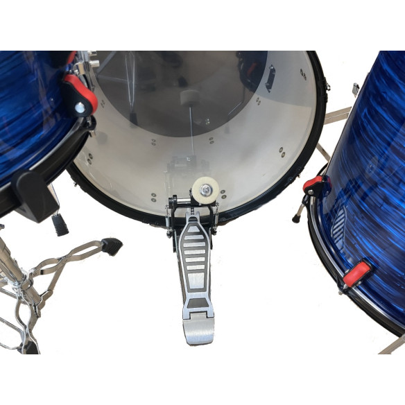 Jinbao VM18BL Batería Bombo 22" Azul nacarado con herrajes y sillín