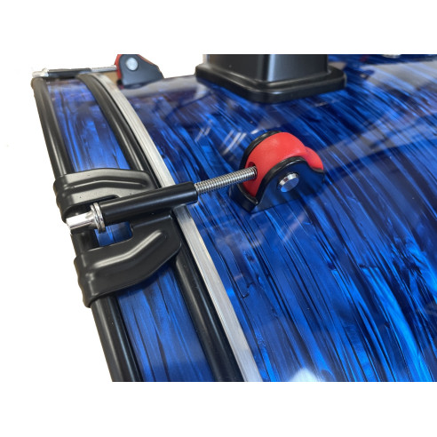 Jinbao VM18BL Batería Bombo 22" Azul nacarado con herrajes y sillín