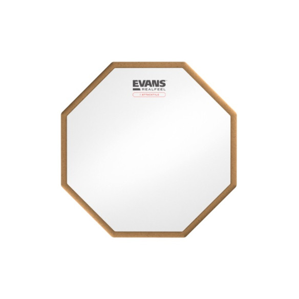 Evans EVSP-RF10G-AT Pad de práctica RealFeel Attacktile Scholastic de 10" con soporte y baquetas