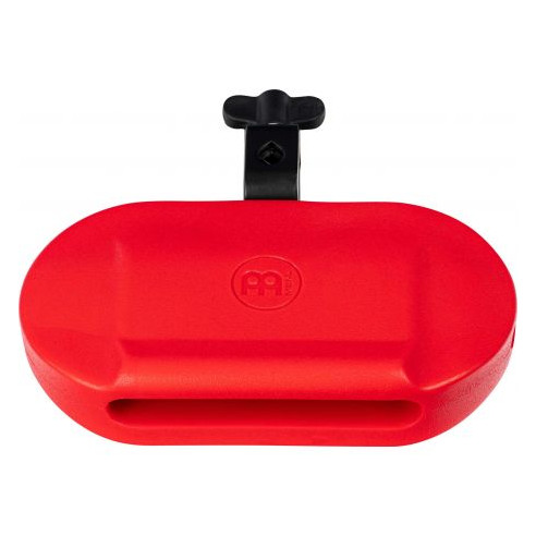 Block de percusión Meinl MPE4R de tono bajo y color rojo.