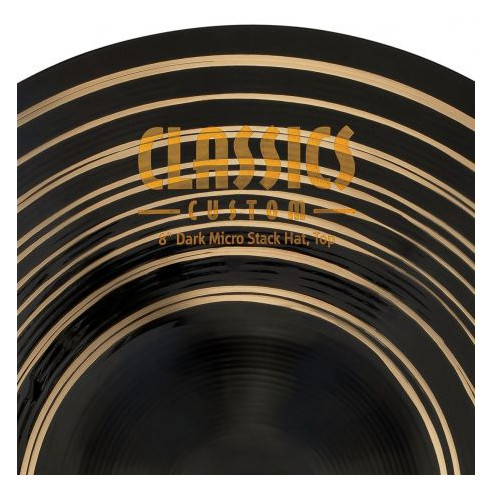 Meinl 8" Classics Custom Dark Micro Stack Hats CC8DAH