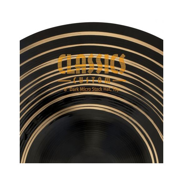 Meinl 8" Classics Custom Dark Micro Stack Hats CC8DAH
