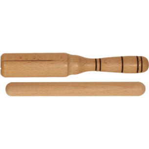 Goldon 33140 Güiro Tipo Agogo Madera Natural