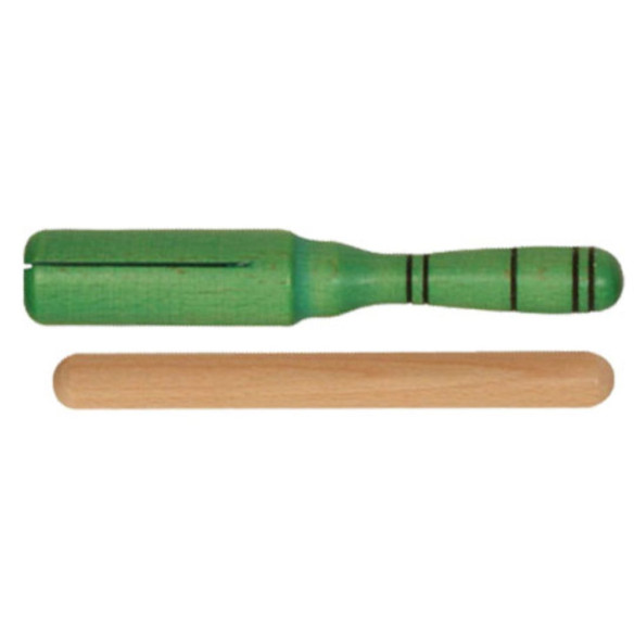 Goldon 33146 Güiro Tipo Agogo Madera Verde