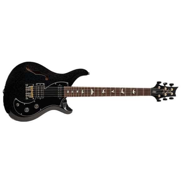 PRS S2 VELA Black Rainbow Holofake Guitarra Semi-Hollow