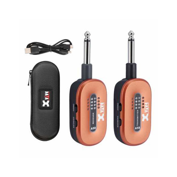 Xvive A58 Sistema Inalámbrico para guitarra, naranja