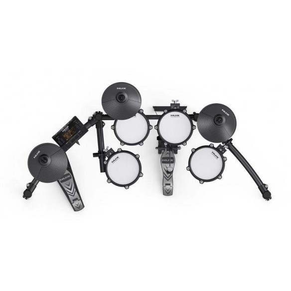 NUX DM-210 Bateria Electronica Digital , con Parches de malla ,pedal de Bombo,Metronomo,amplia biblioteca de sonidos .