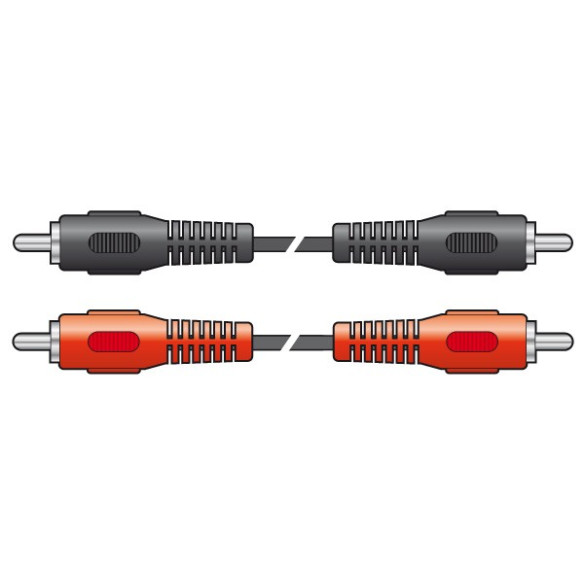 Vonyx CX402-1 2 x Macho RCA - 2 x Macho RCA, 1.2m