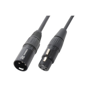 CX35-1 Macho XLR- Hembra XLR, negro, 1.5m