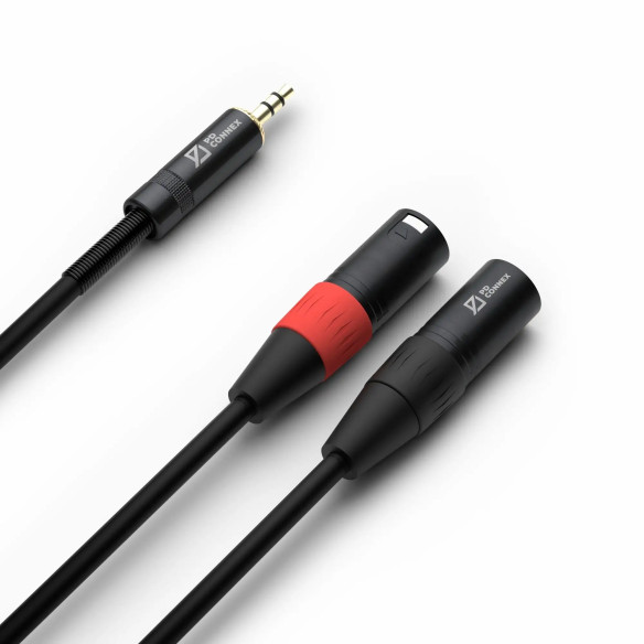 CX70-6 Cable 2x XLR Macho - 3.5mm Estereo 6.0m