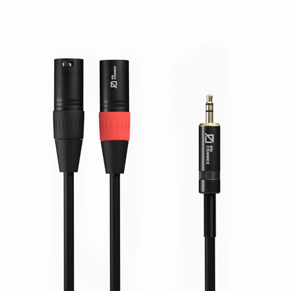 CX70-6 Cable 2x XLR Macho - 3.5mm Estereo 6.0m