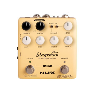 NUX Stageman Previo Guitarra Acústica  DI en formato Pedal