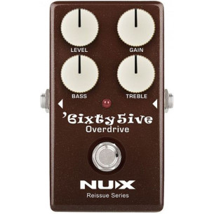 NUX 6ixty5ive Pedal Overdrive Imitación Amplificadores Fender de los 60´s