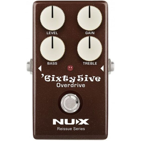 NUX 6ixty5ive Pedal Overdrive Imitación Amplificadores Fender de los 60´s